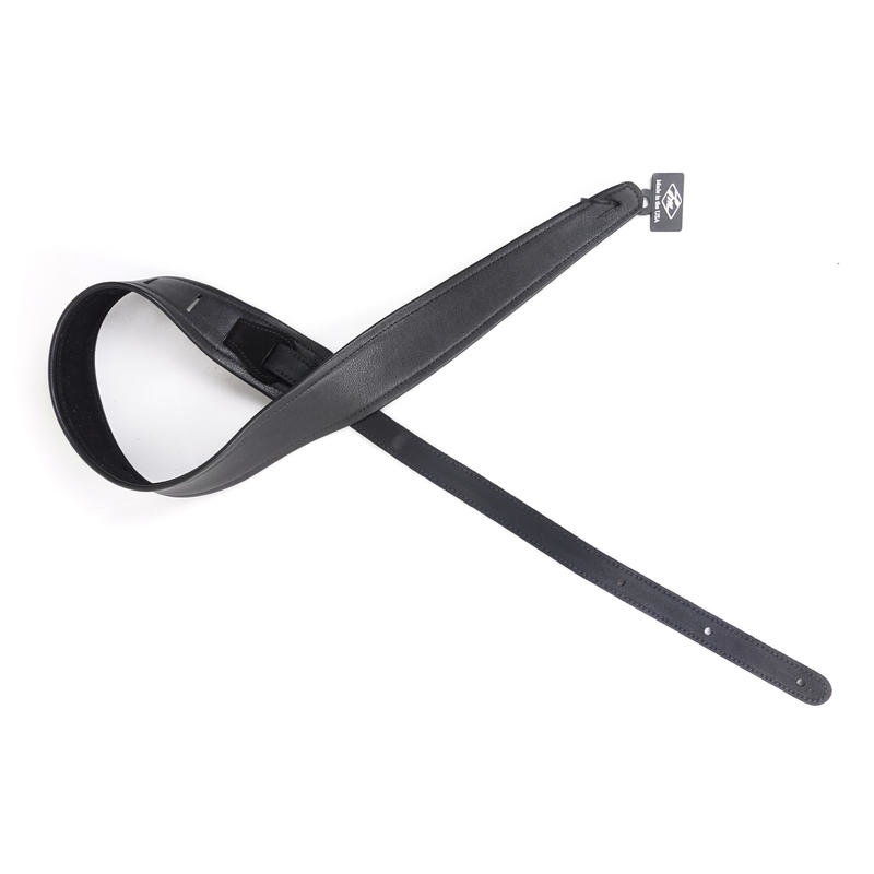 美國 LM Products PM-8-BK 黑色素面 皮革 麂皮 厚 背帶 電吉他 第 3 張圖片｜三峽吉他 / Bass