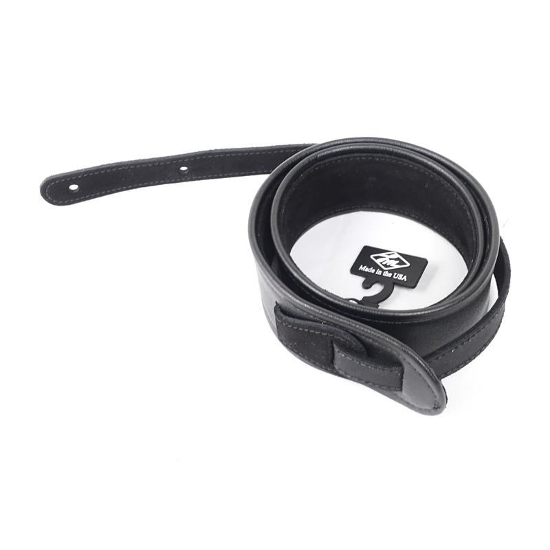 美國 LM Products PM-8-BK 黑色素面 皮革 麂皮 厚 背帶 電吉他