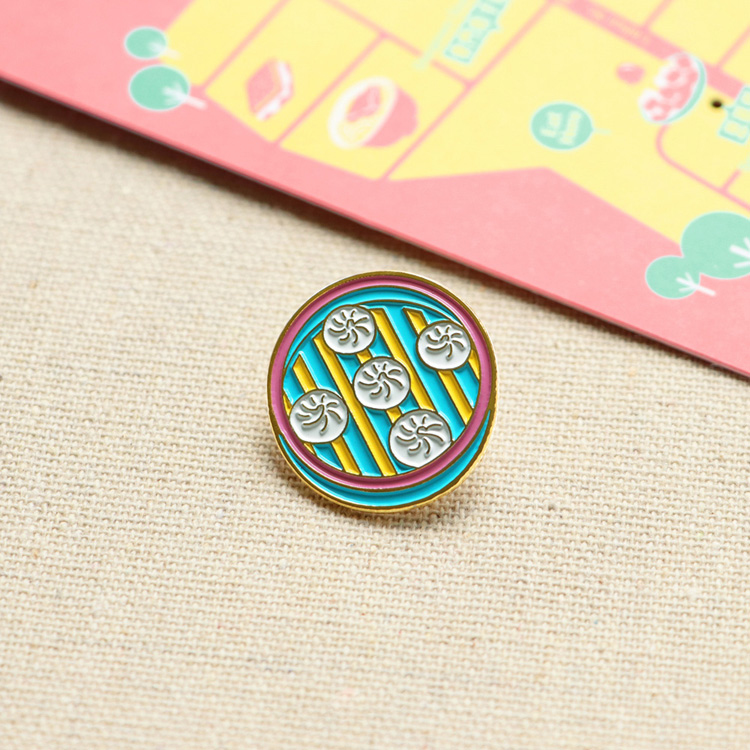 《PIN地圖・永康街》徽章與明信片組・小籠包