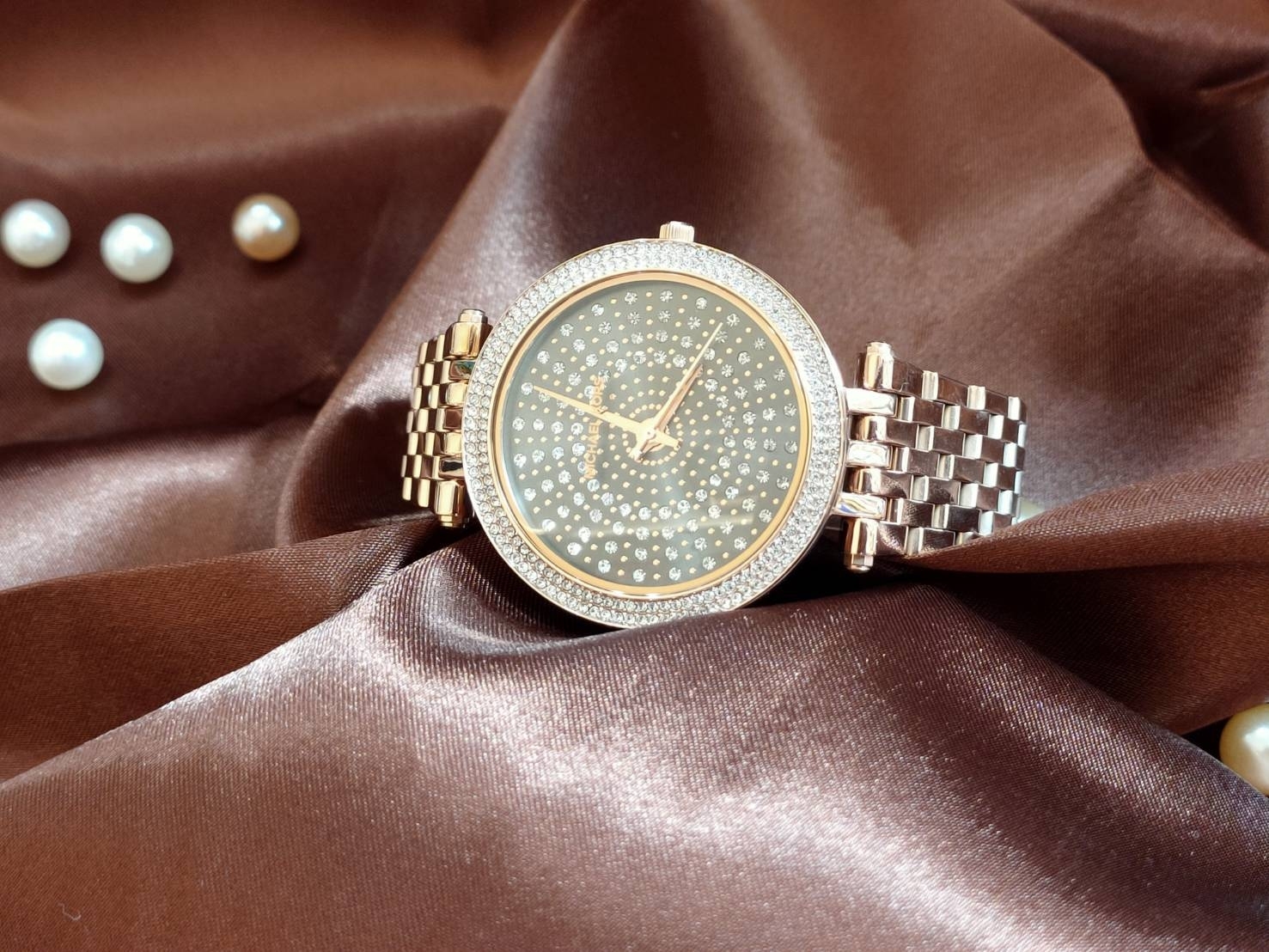 【MICHAEL KORS】 璀燦星空晶鑽女錶 MK4408 36mm 現代鐘錶