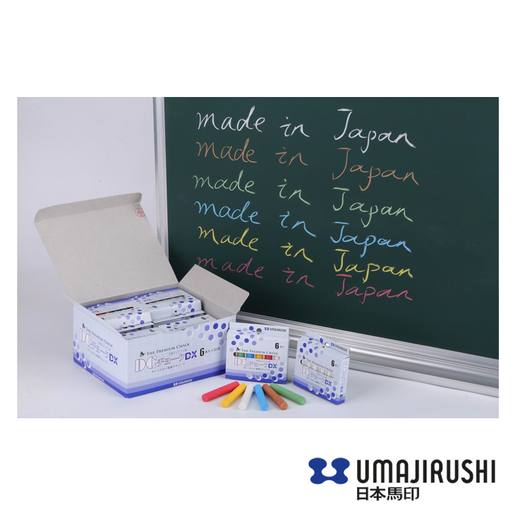 日本馬印 DX 高密度無毒粉筆 (6支裝)