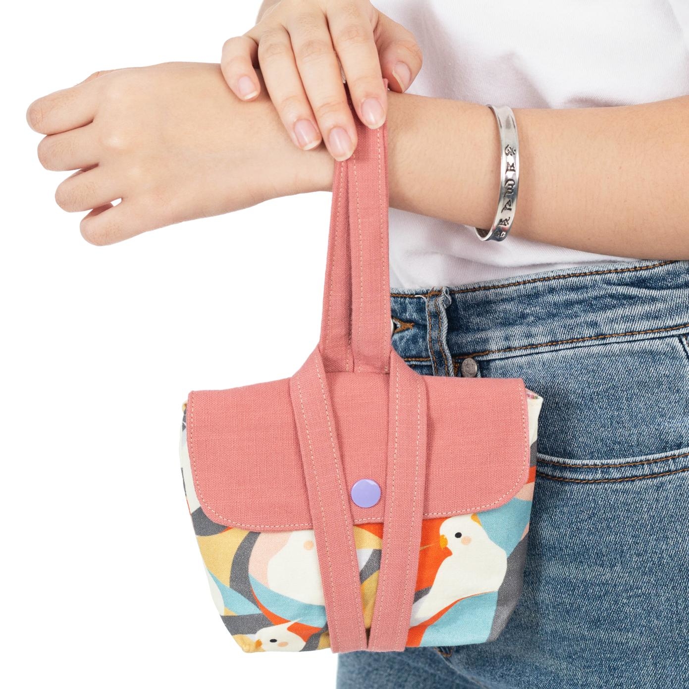 販售原尺寸【紙型】(手挽掛頸兩用包)