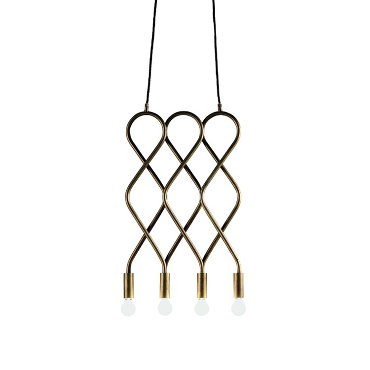 3448-CEILING ELD RAW BRASS 吊燈