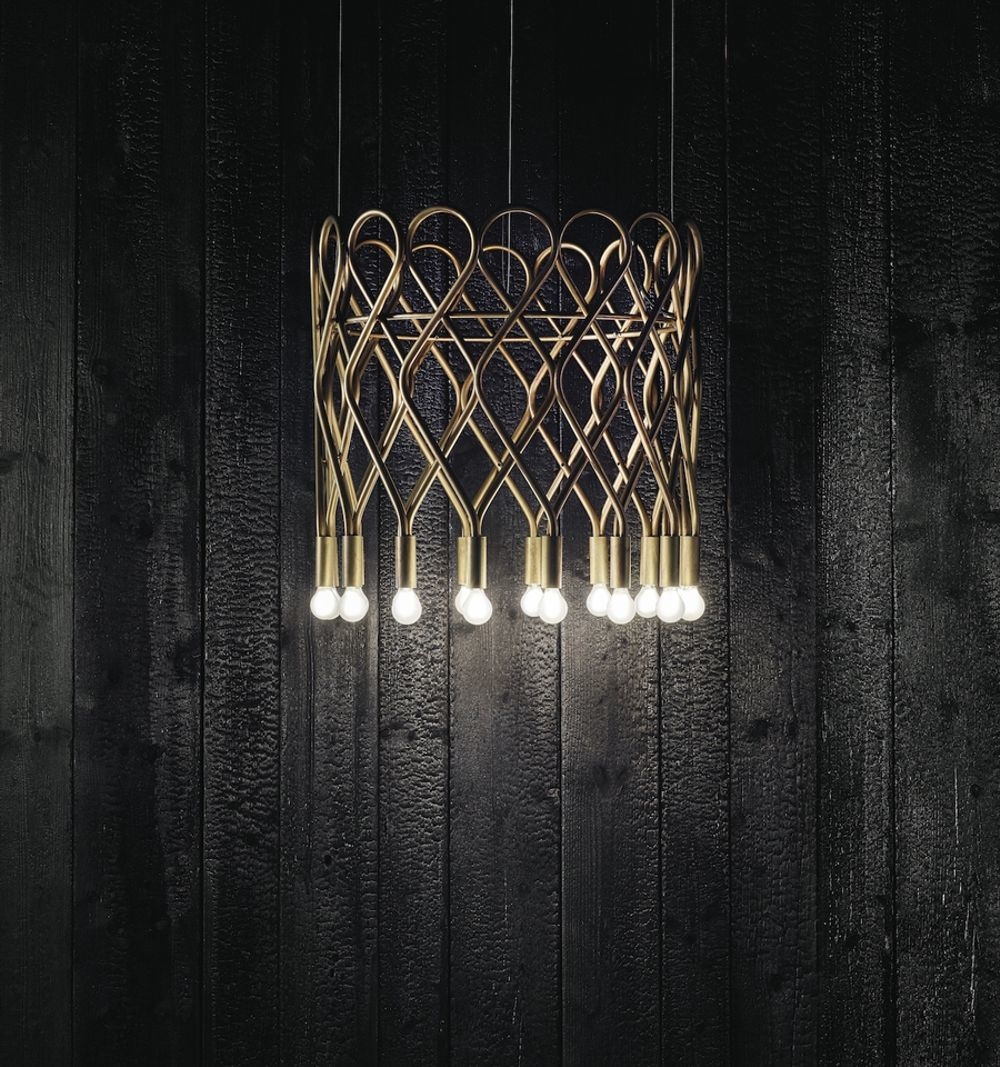 3449-CEILING ELD RAW BRASS 吊燈