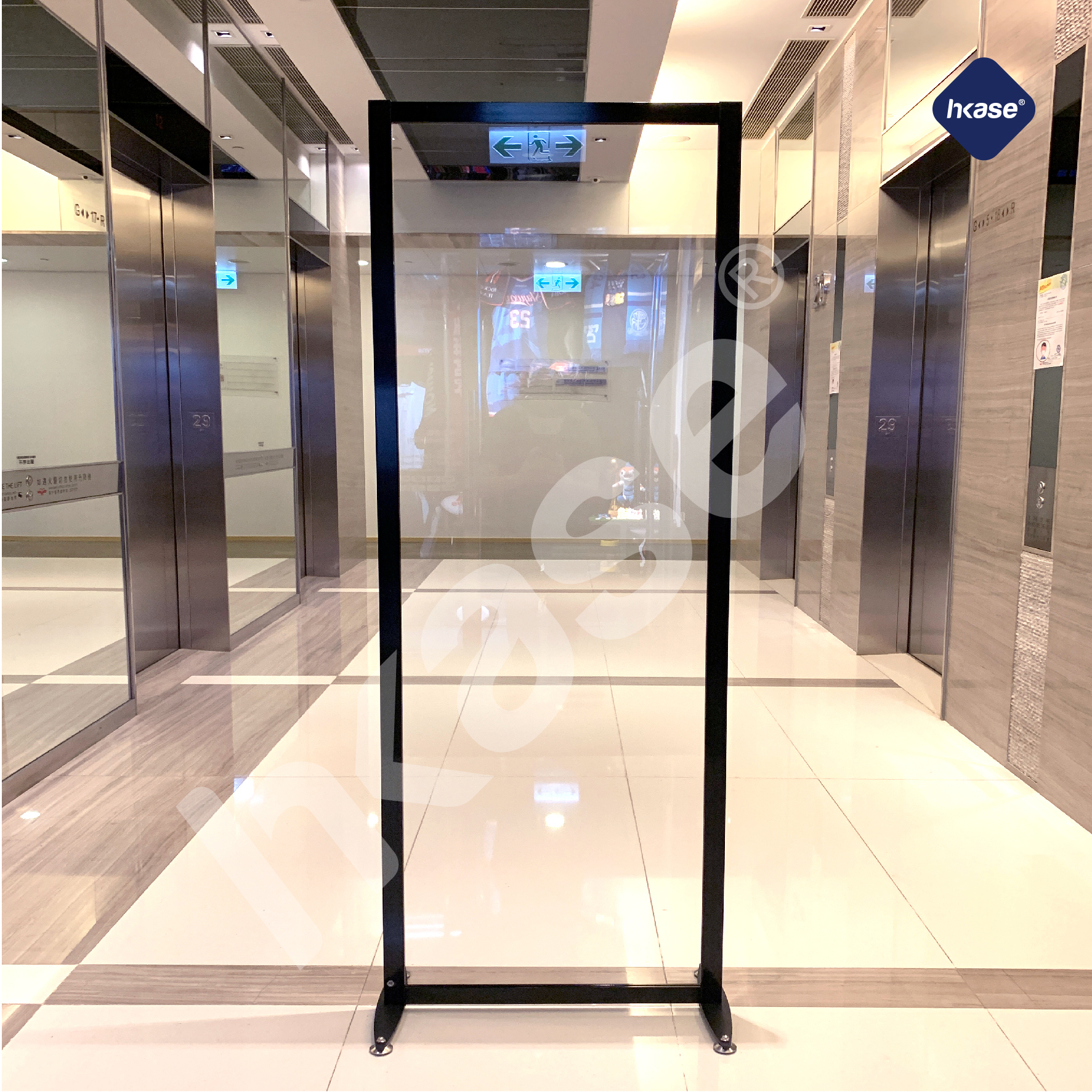 HKase Air Circulation Transparent Protective Panel  - Black
