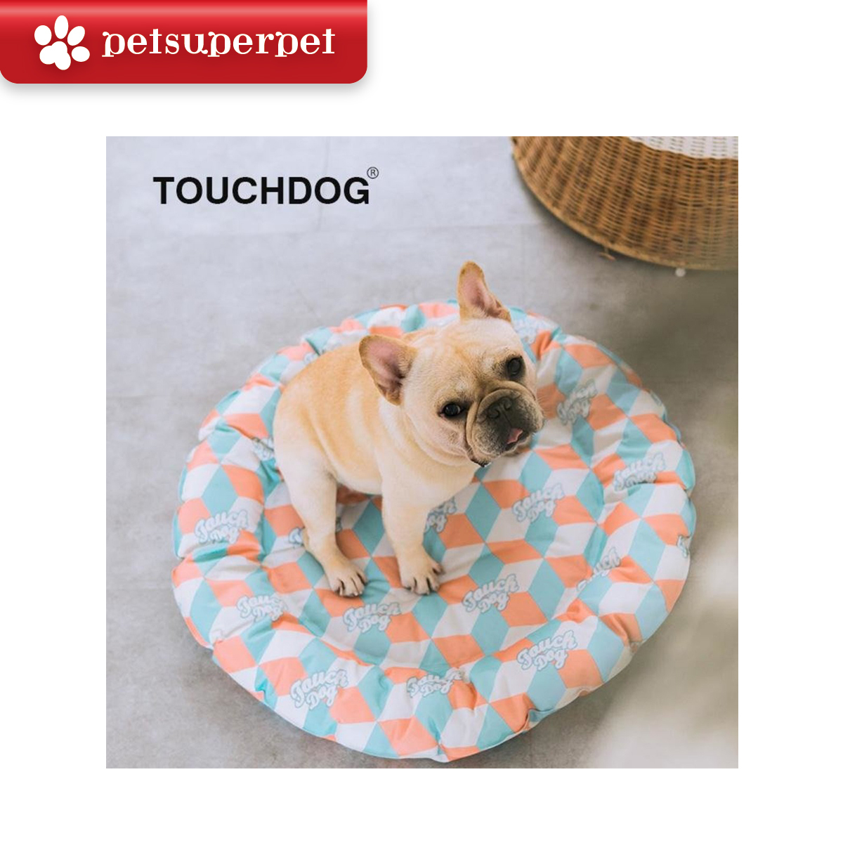 TOUCHDOG 圓形格子涼墊 (平行進口貨品)