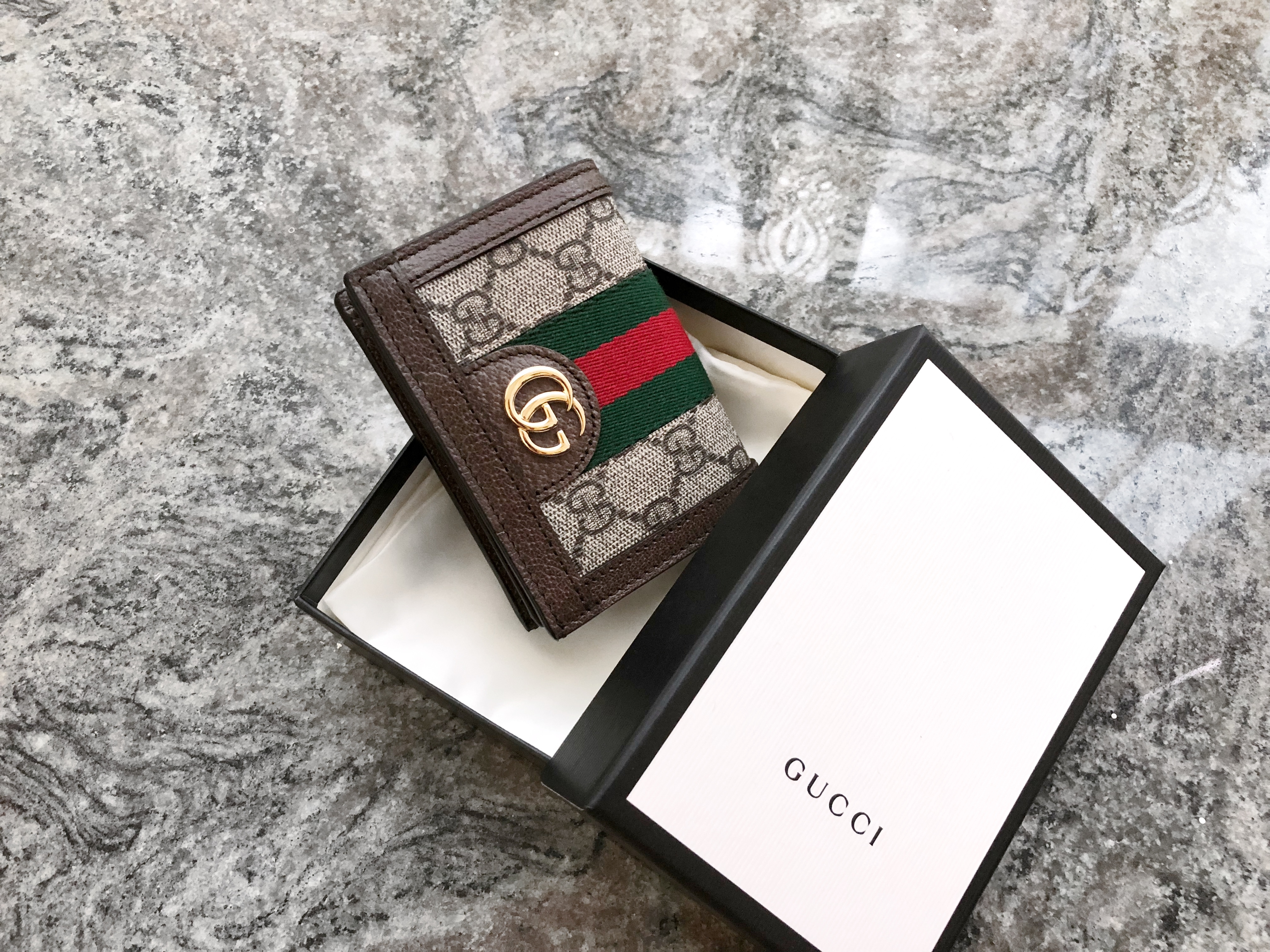 GUCCI Ophidia GG Card Case Wallet