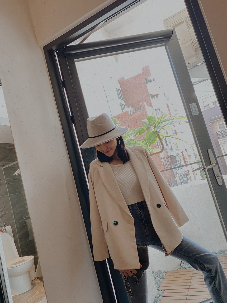 墊肩西裝外套*3色