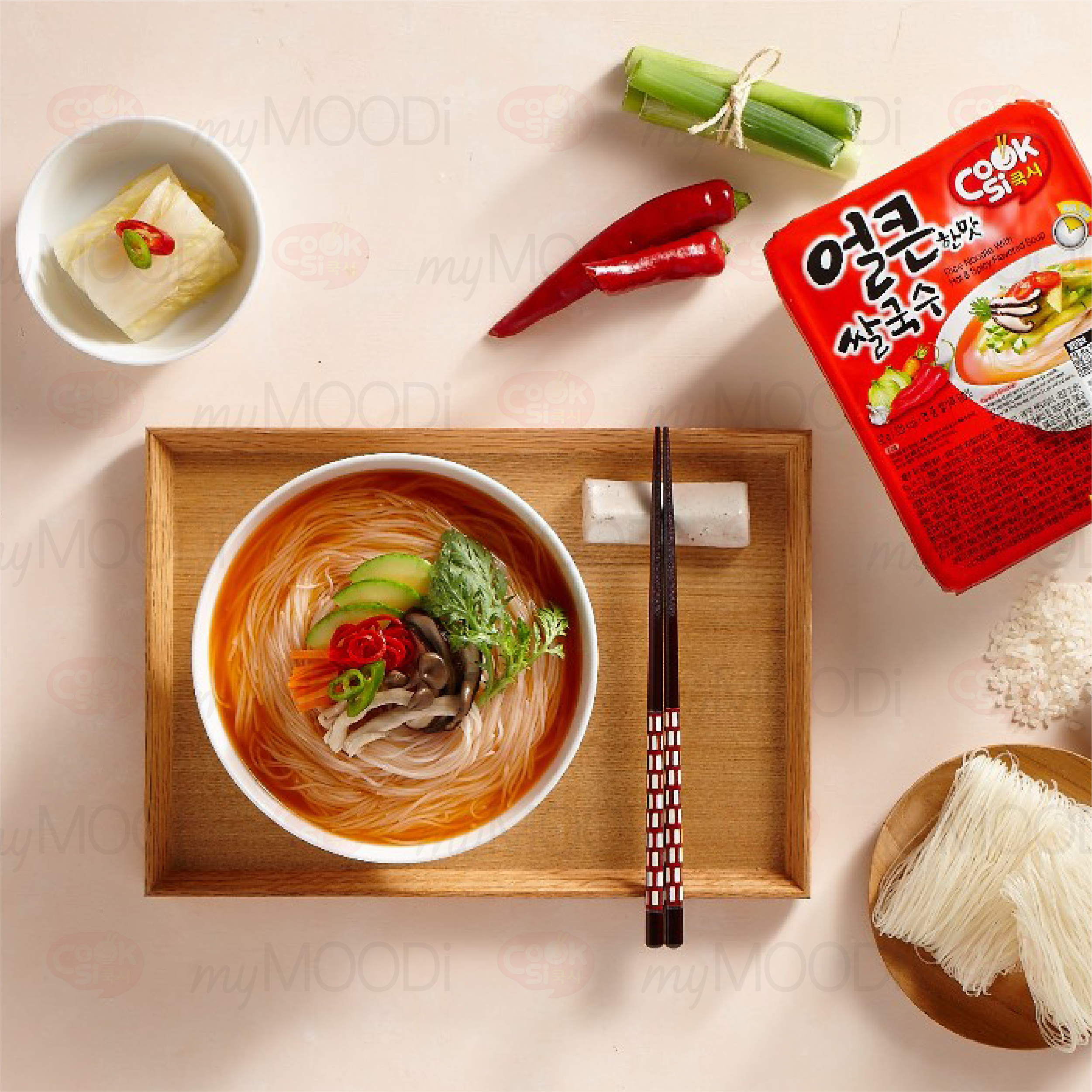 〖CookSi〗韓國即食健康非油炸 辣味湯米粉 해물 맛 쌀국수