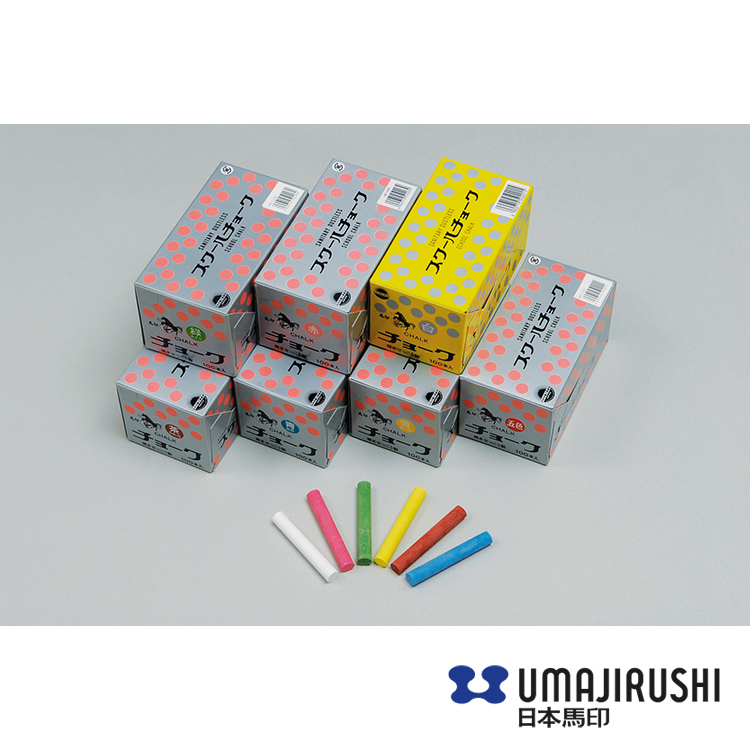 日本馬印 C201 / C202 學校粉筆經濟裝 (100支裝)