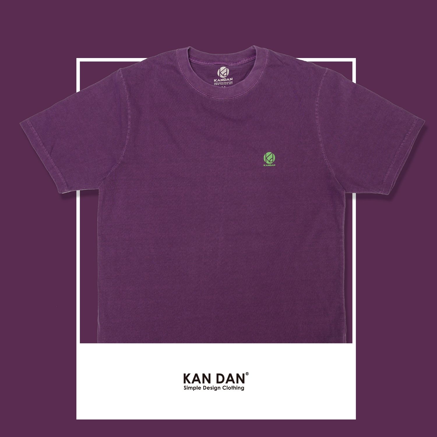 KID ® KANDAN系列 水洗短T 暗紫