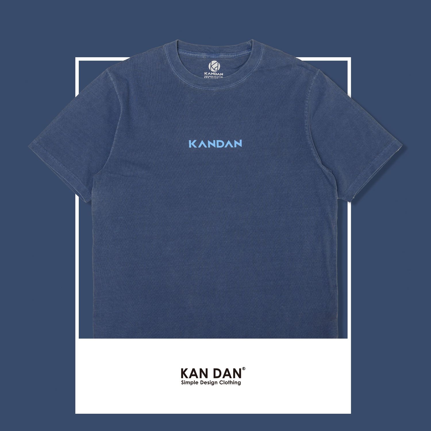 KID ® KANDAN系列 水洗短T 海軍藍