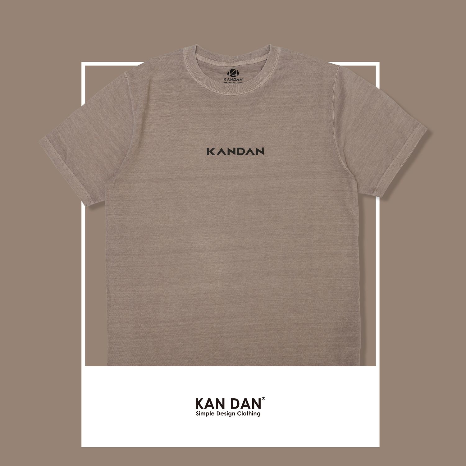 KID ® KANDAN系列 水洗短T 白沙灰