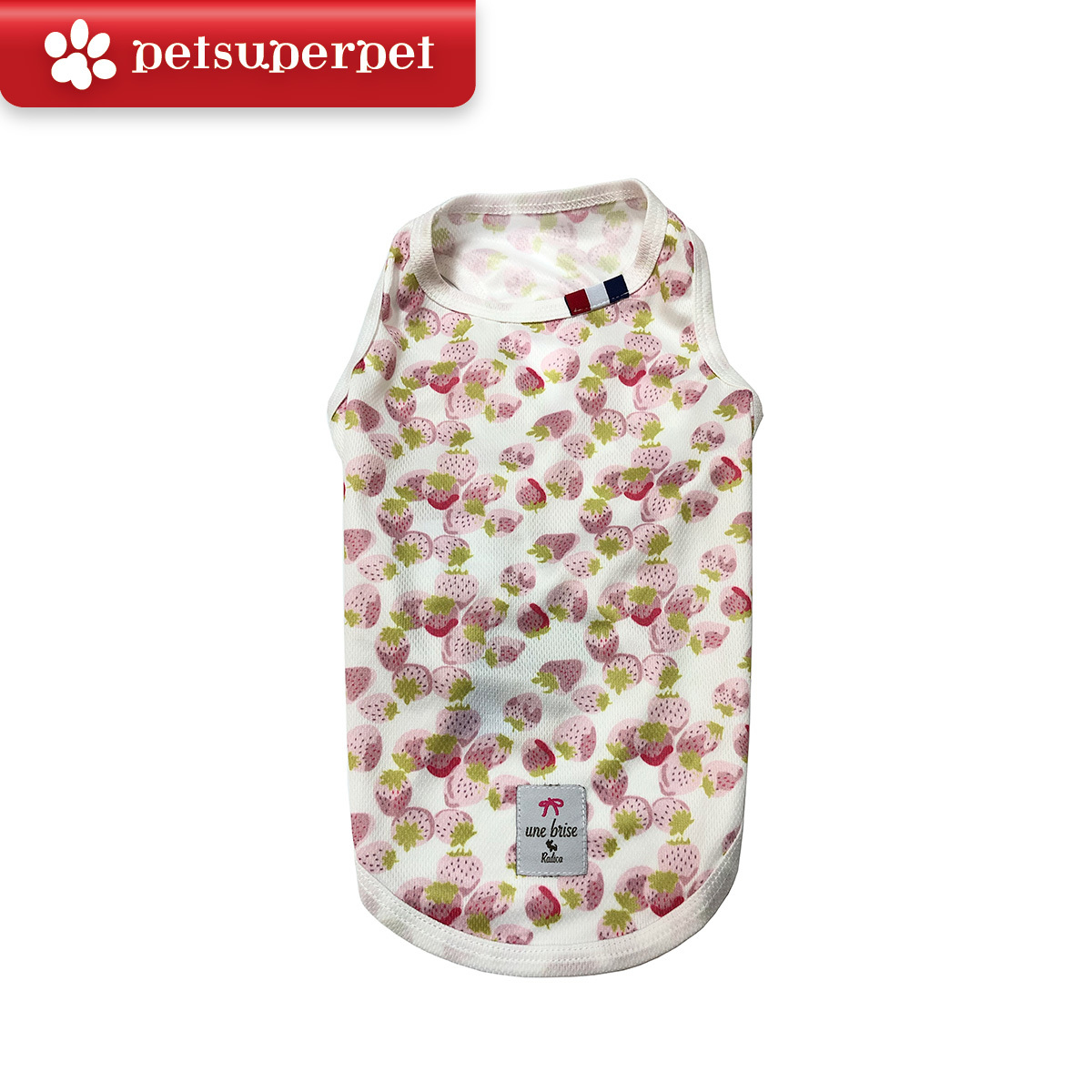 【超抵價！】RADICA【Thermo °C-25】恒溫防蚊狗狗衣服 - 粉紅色，草莓 [4尺寸]