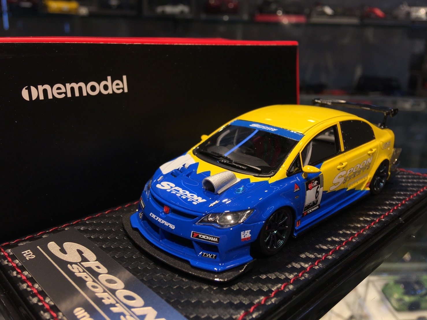 OneModel Honda Civic Spoon FD2 Racing 1/43 (Resin)