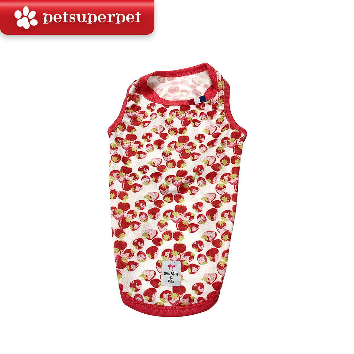 【超抵價！】RADICA【Thermo °C-25】恒溫防蚊狗狗衣服 - 紅色，草莓 [5尺寸]