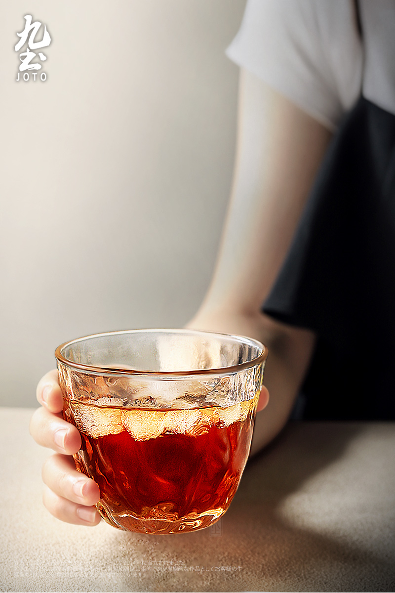 九土手工創意錘紋玻璃杯酒杯_CUPR0529