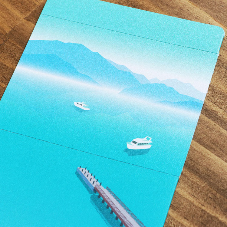 台灣風味明信片・南投縣日月潭