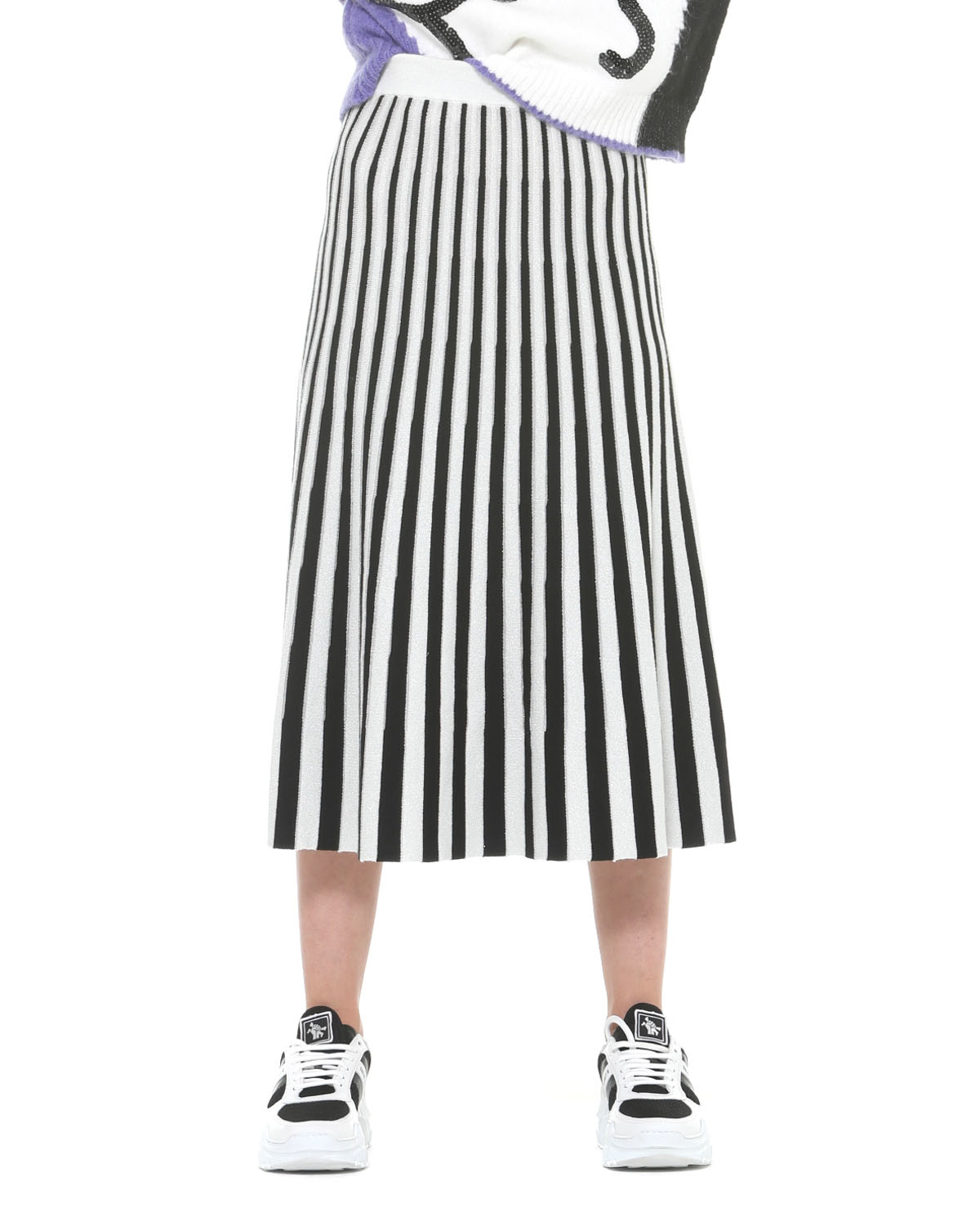 【SILVIAN HEACH】針織線條百褶裙