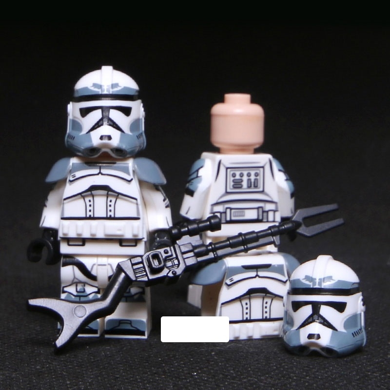 6PCS/LOT Wolfpack Clone Trooper Star Wars Custom Minifigs Fit Lego XP322x6
