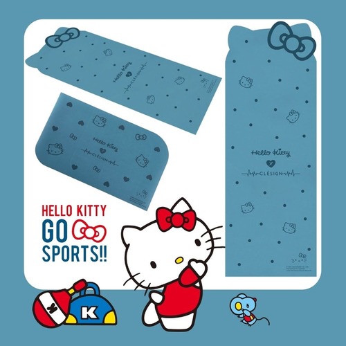 Clesign Pro Yoga Mat 瑜伽墊 4.5mm Hello Kitty 限定聯名款組合 藍