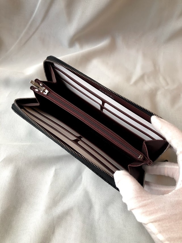 Chanel classic long 2024 zipped wallet price