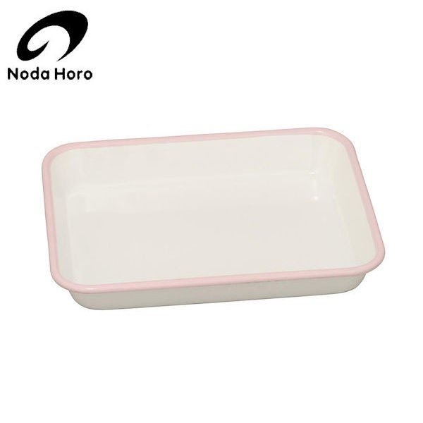 野田琺瑯 (粉紅色) 烤盤 備料盤 18取 VA-18P