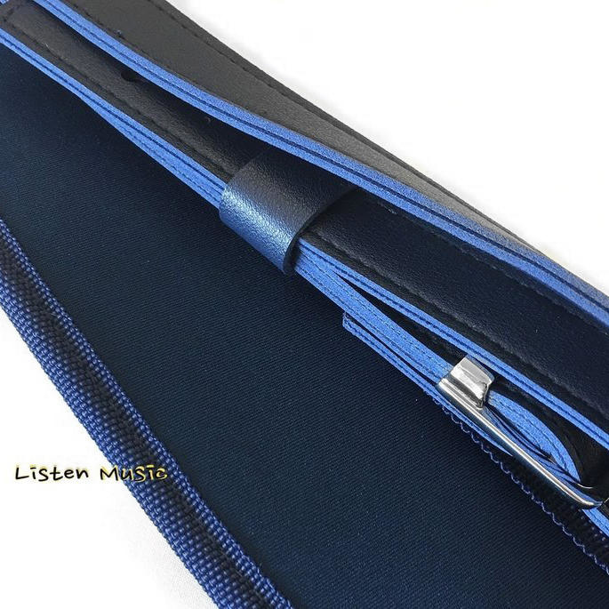 Ibanez IBANEZ 背帶 GSRN50 貝斯 電吉他 民謠吉他 皮質 背帶 藍色 第 3 張圖片｜三峽吉他 / Bass