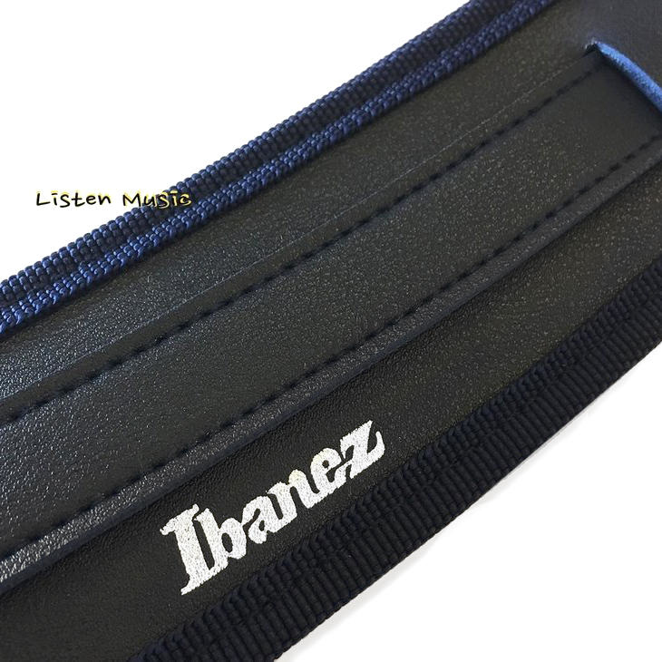 IBANEZ 背帶 GSRN50 貝斯 電吉他 民謠吉他 皮質 背帶 藍色