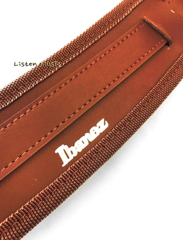 IBANEZ 背帶 GSRN50 貝斯 電吉他 民謠吉他 皮質 背帶 咖啡色