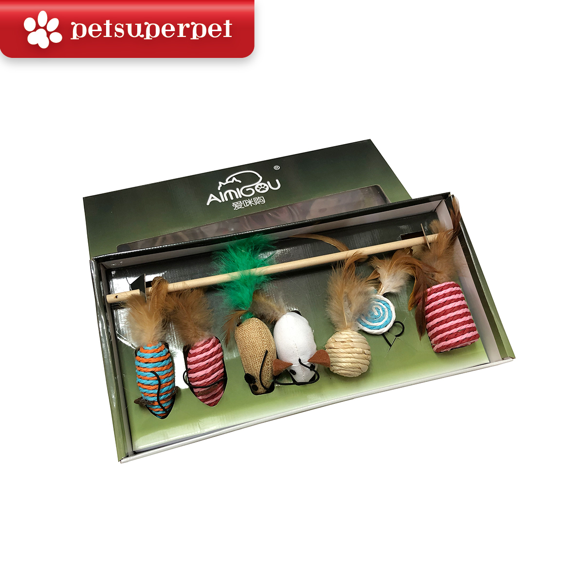 Petime 逗貓捧 + 造型玩具7件套裝