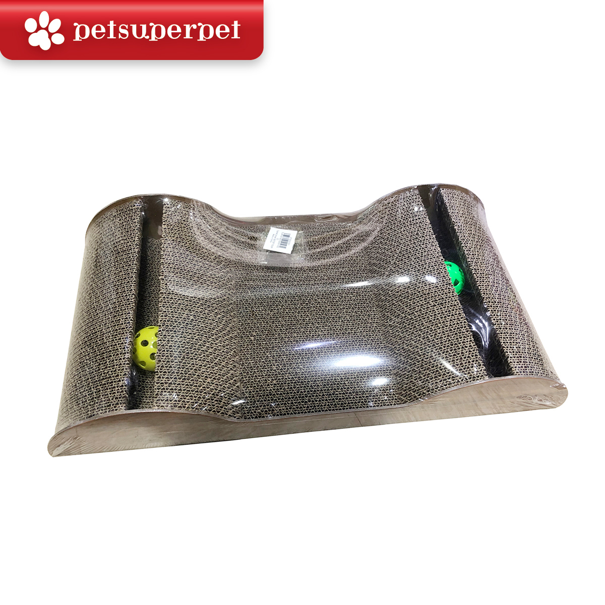 Petime 瓦楞紙貓抓板（附送貓薄荷1包）