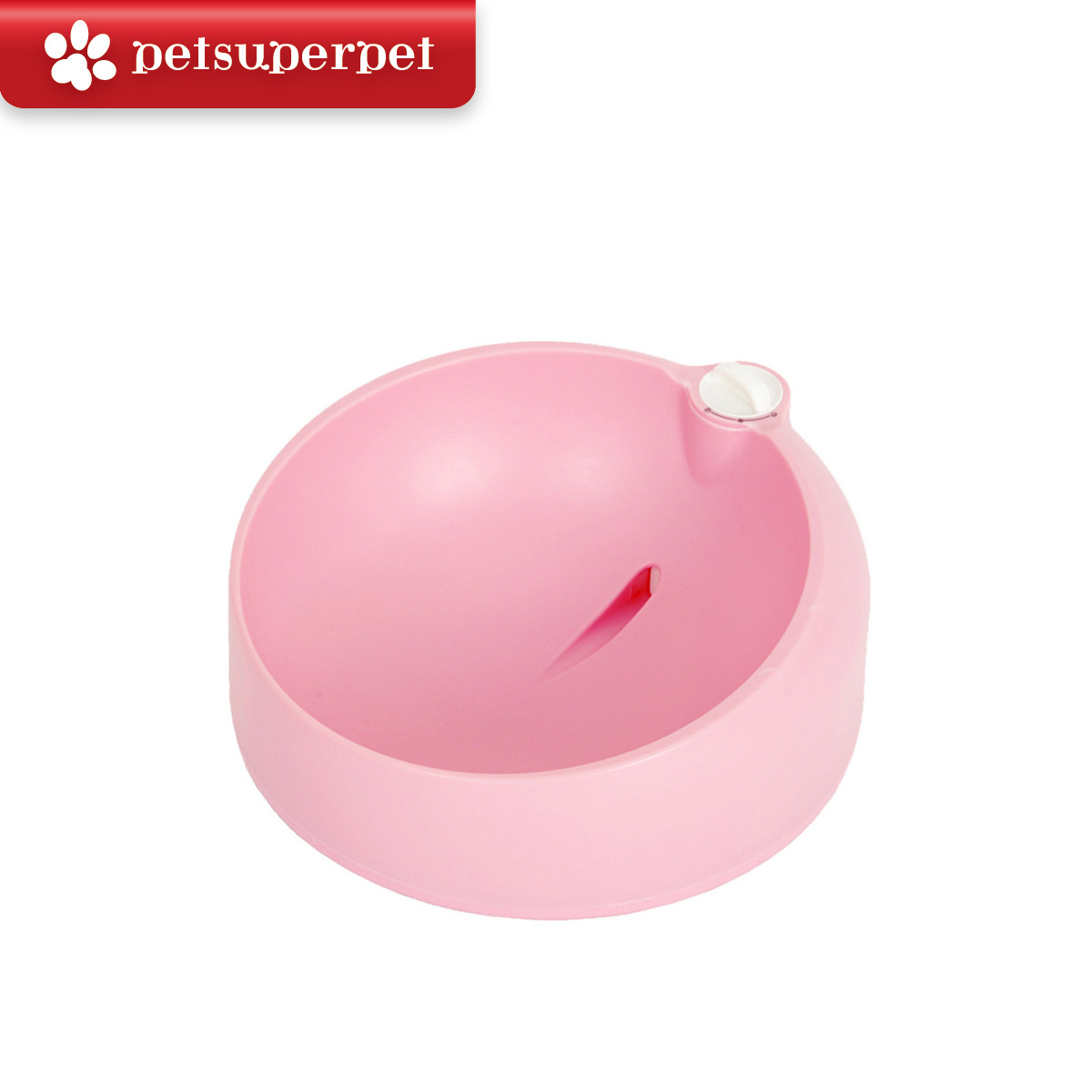 Petime 貓狗適用自動填充飲水碗 - 櫻花粉紅