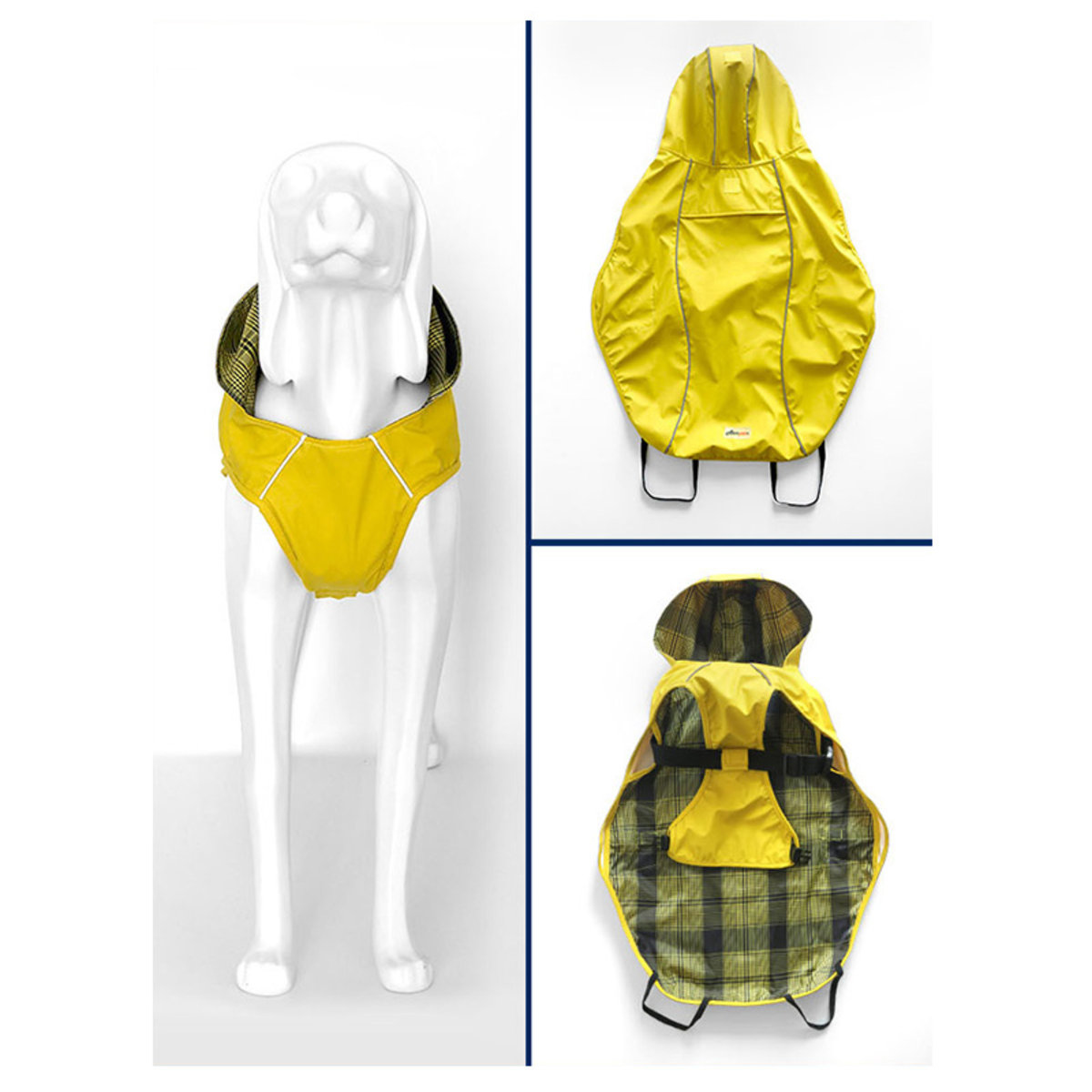Mr. Shoes 胸背雨衣（黃色）[9尺寸]