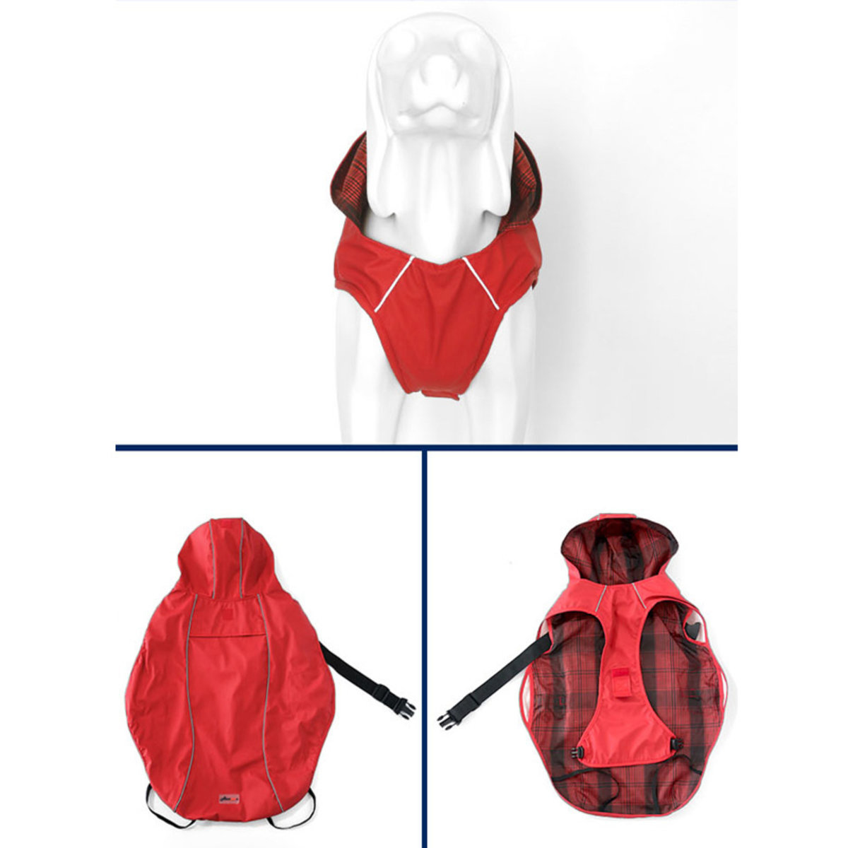 Mr. Shoes 胸背雨衣（紅色）[9尺寸]