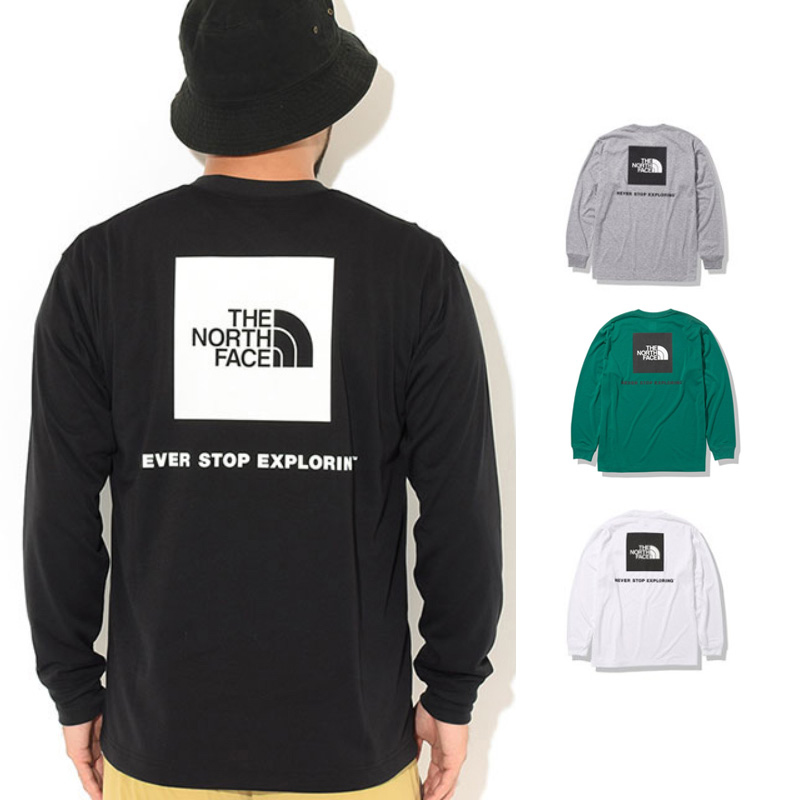 **特價商品售出不退換**TNF 日版 THE NORTH FACE  L/S Back Square Logo Tee 方塊BOX LOGO 長T 長袖 薄TEE【NT82035】
