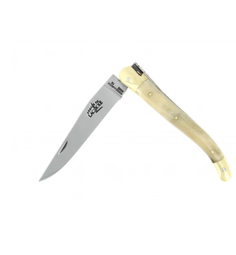 FORGE DE LAGUIOLE | 經典 - 亮面牛角黃銅折刀11cm