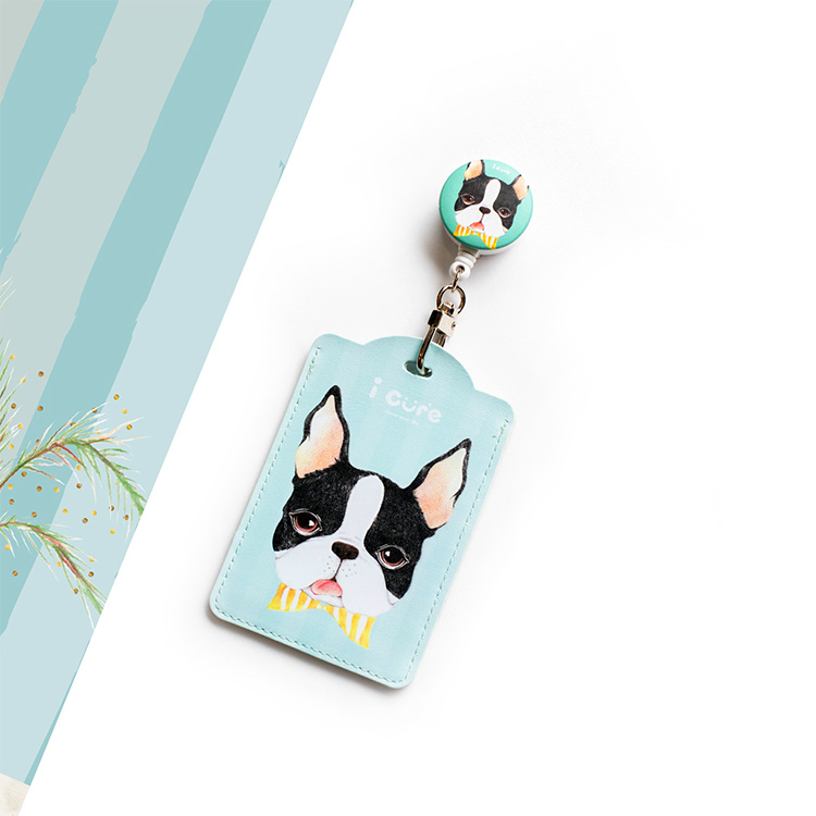 i好夾 伸縮萬用卡套組 / 領結波士頓_H10