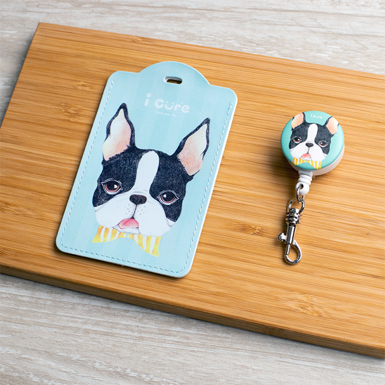 i好夾 伸縮萬用卡套組 / 領結波士頓_H10