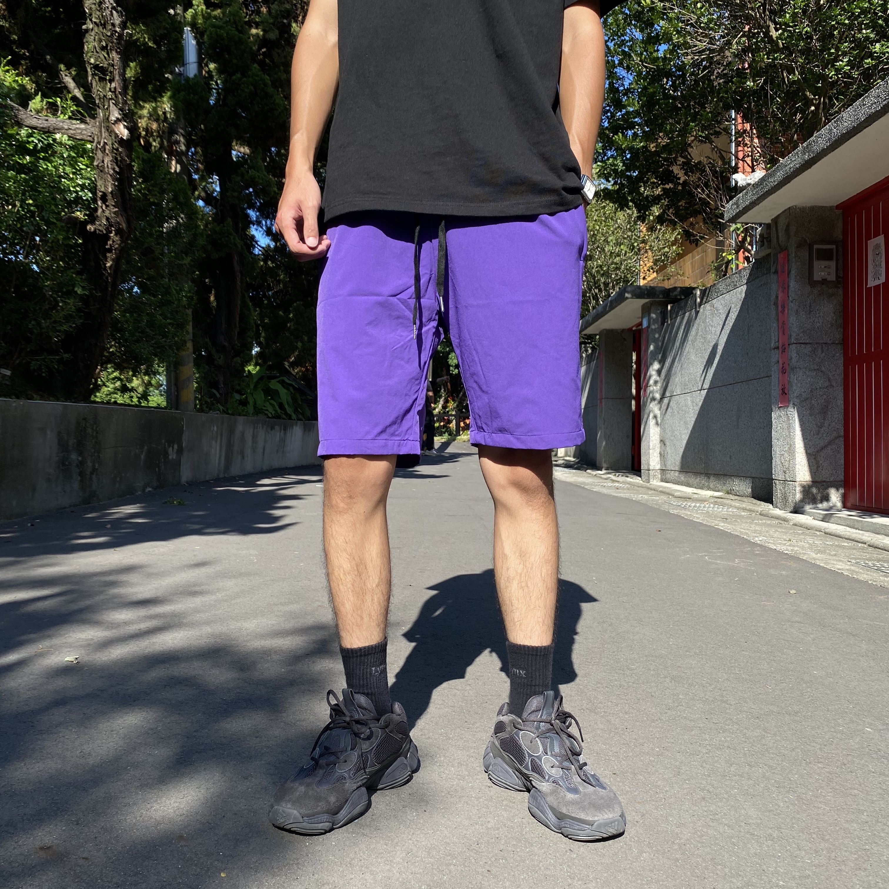 XCTRL 防潑水多色短褲-紫
