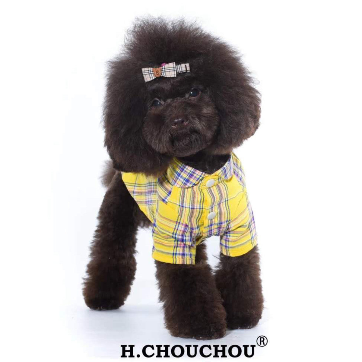 H.CHOUCHOU 經典黃色格仔衣服 [ 3尺寸]