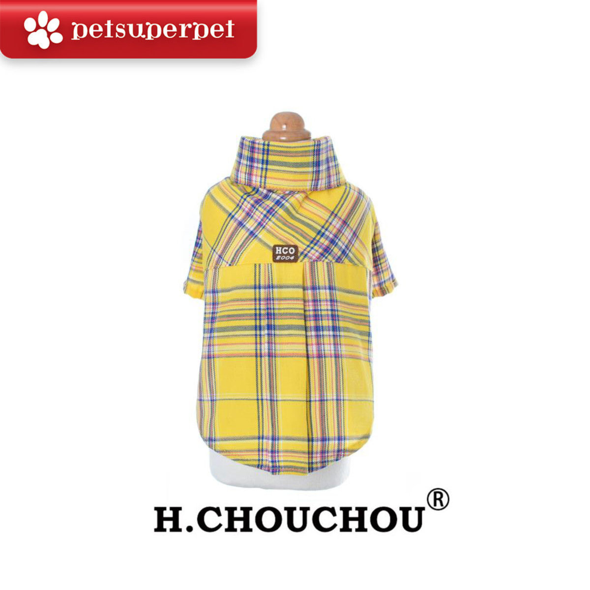 H.CHOUCHOU 經典黃色格仔衣服 [ 3尺寸]