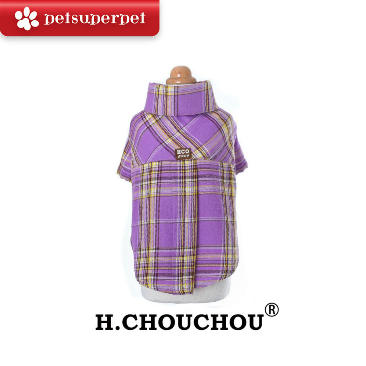 H.CHOUCHOU 經典紫色格仔衣服 [5尺寸]