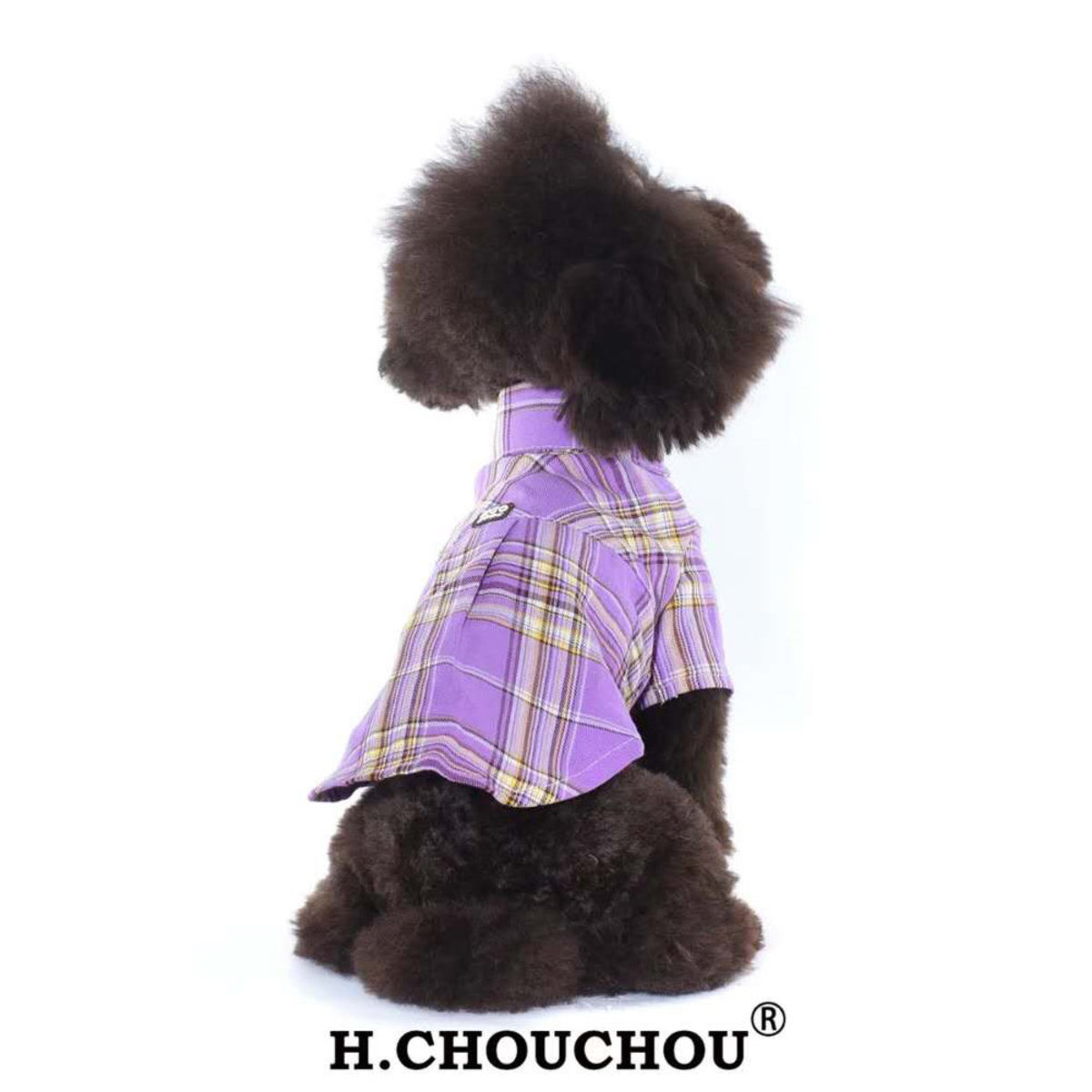 H.CHOUCHOU 經典紫色格仔衣服 [5尺寸]