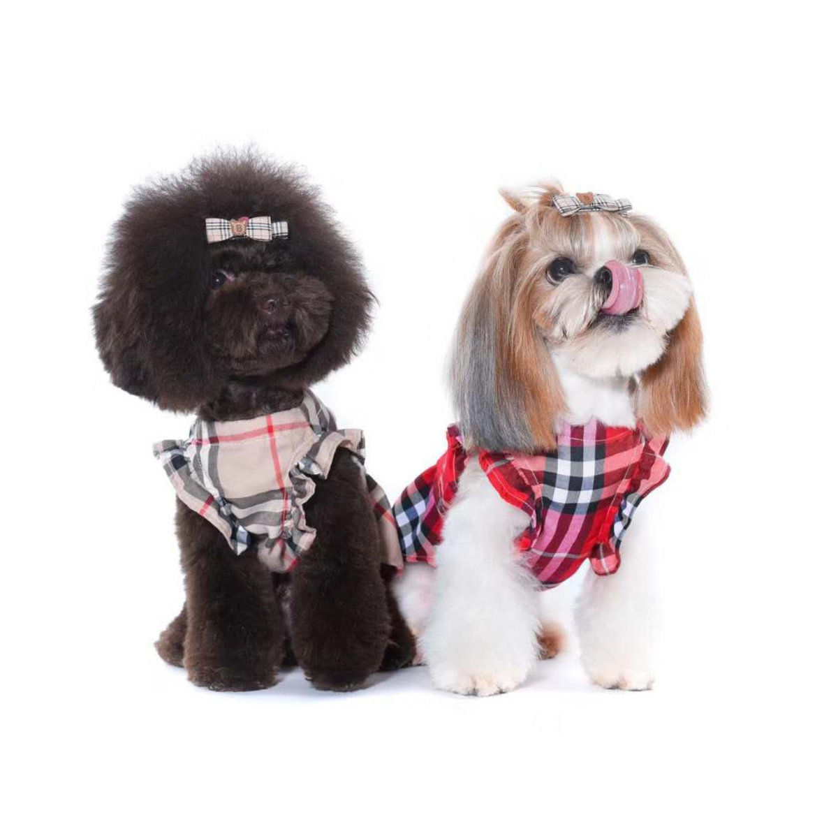 H.CHOUCHOU 杏色格仔公主裙 [4尺寸]