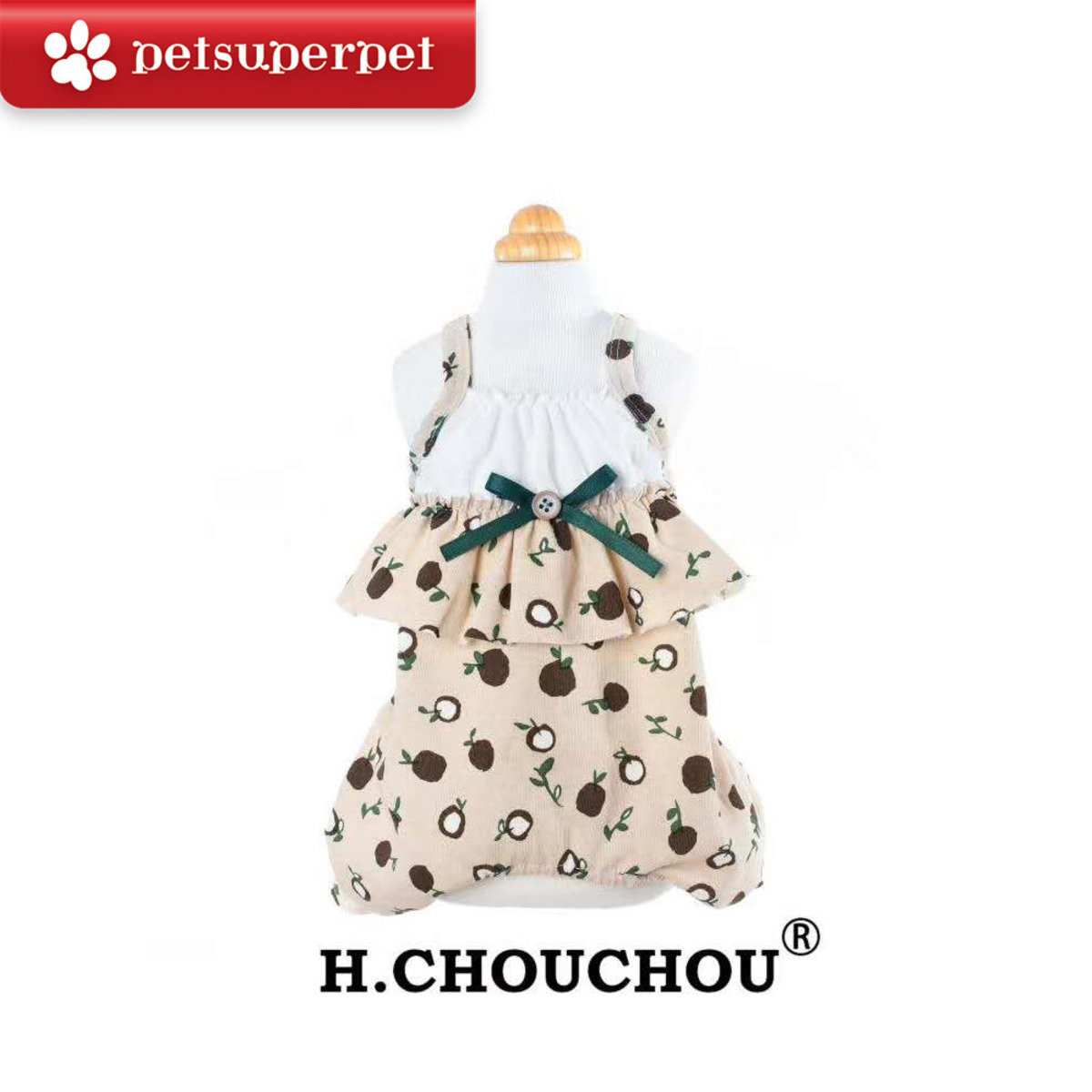 H.CHOUCHOU 小蘋果印花純棉吊帶褲 [3尺寸]