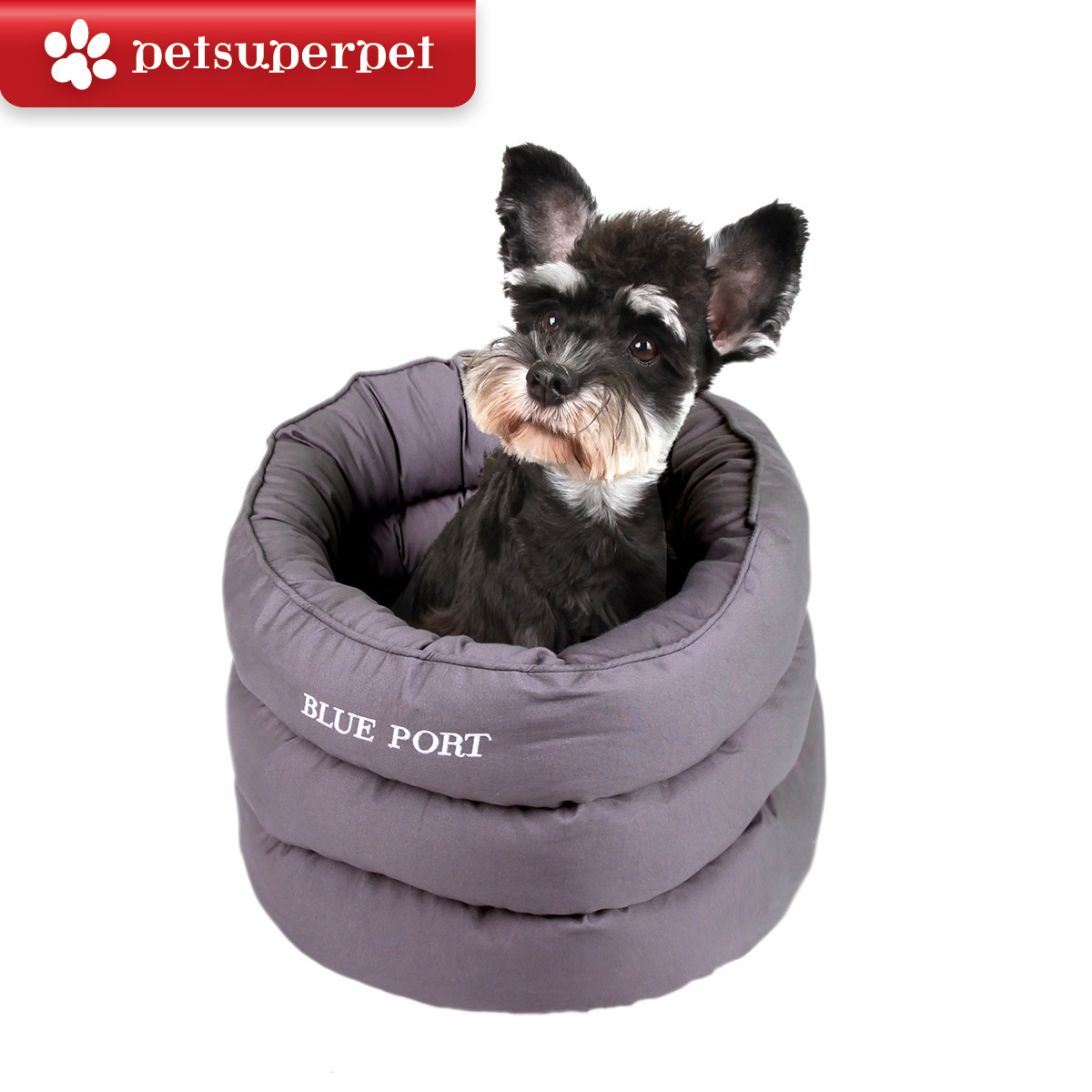 BLUE PORT 蠶寶寶造型狗狗棉窩 [2色] (平行進口貨品)