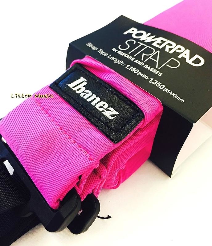 Ibanez GSF50 減壓背帶 粉色 海綿加厚 超舒適 電吉他 電貝斯 木吉他 背帶 GSF50FPK 螢光粉紅色