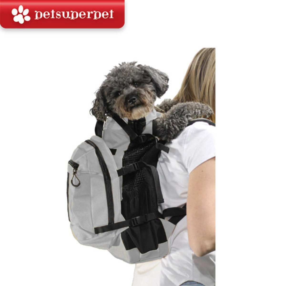 K9 Sport Sack PLUS 2-  寵物背包 - 淺灰色 [2尺寸]
