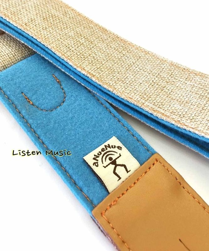 aNueNue 鳥背帶 湖藍色 吉他背帶 六種顏色 可放彈片